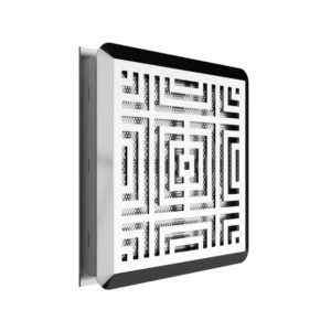 Ralo de Fundo Quadra Anti-turbilhão e Anti-aprisionamento com Difusor de Sobrepor - Linha Maya