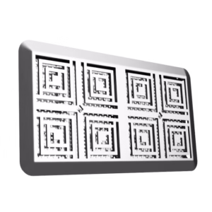 Ralo de Fundo Retangular Anti-turbilhão e Anti-aprisionamento com difusor de sobrepor 152 x 284mm