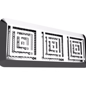 Ralo de Fundo Retangular Anti-turbilhão e Anti-aprisionamento com difusor de sobrepor 108 x 284mm